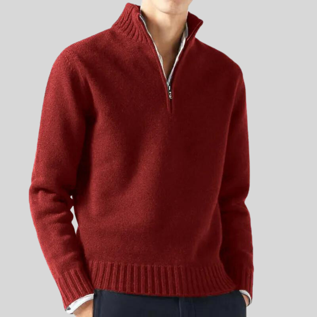 Jamie | Luxurious Half-Zip Sweater