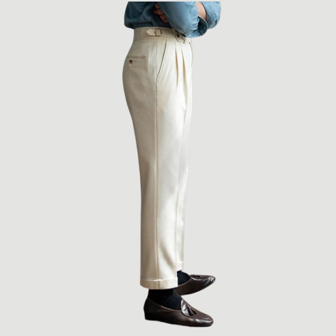 Christian | Signature Wool Trousers cream