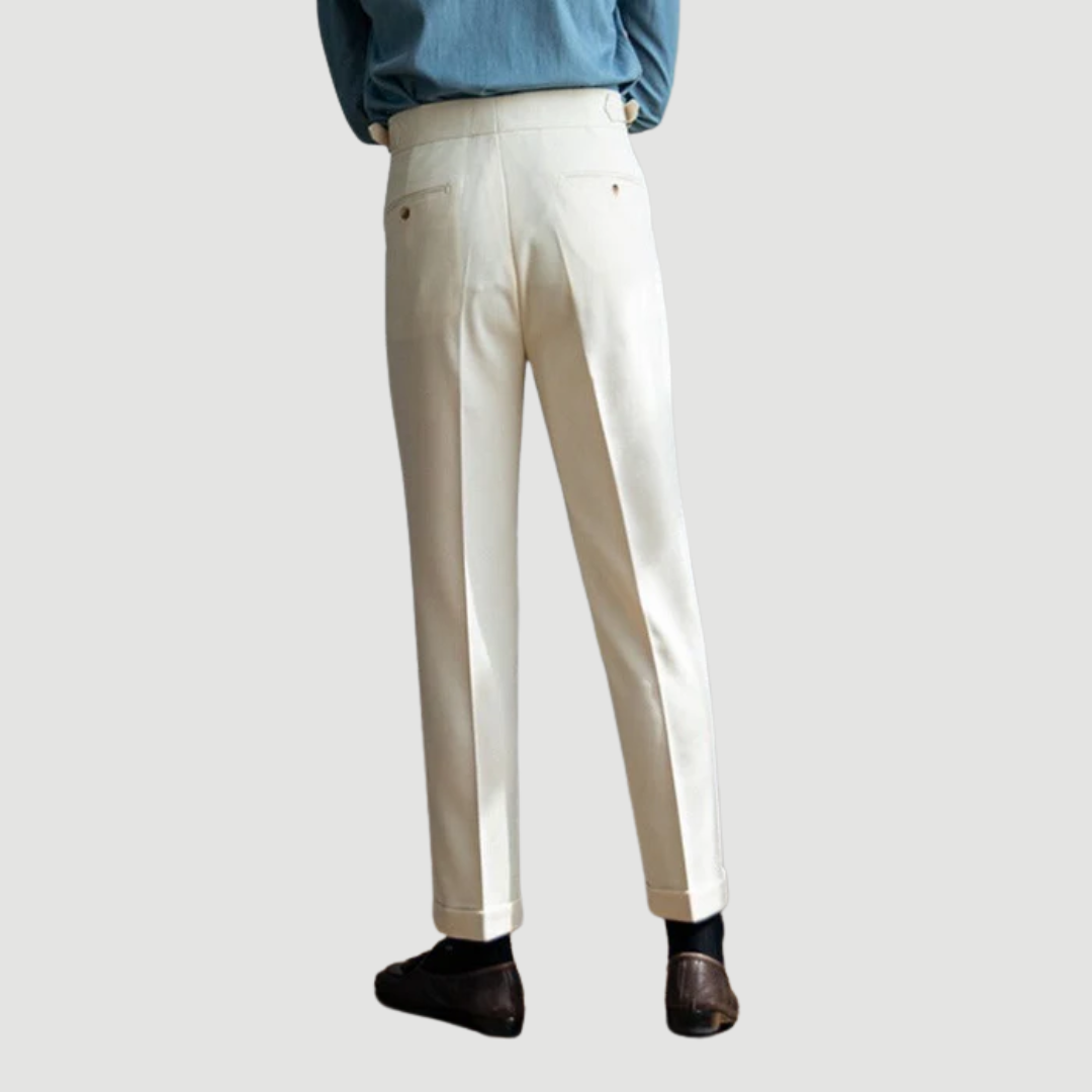 Christian | Signature Wool Trousers cream