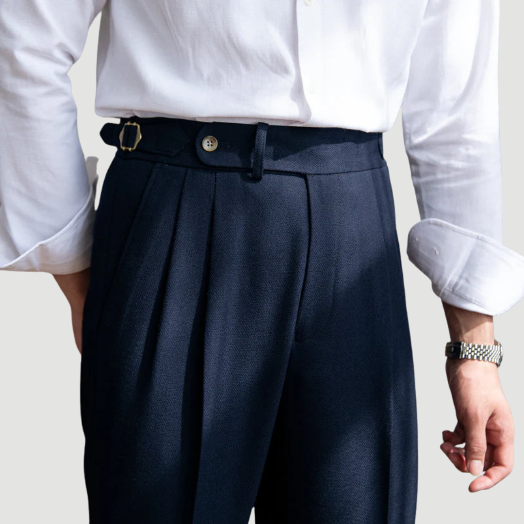 Kevin | Signature Wool Trousers navy