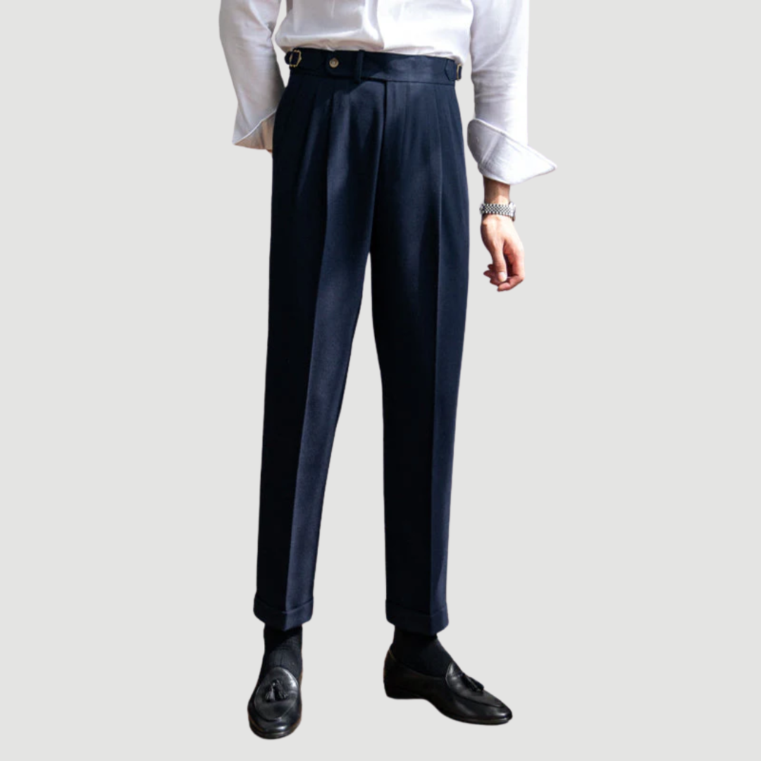 Kevin | Signature Wool Trousers navy