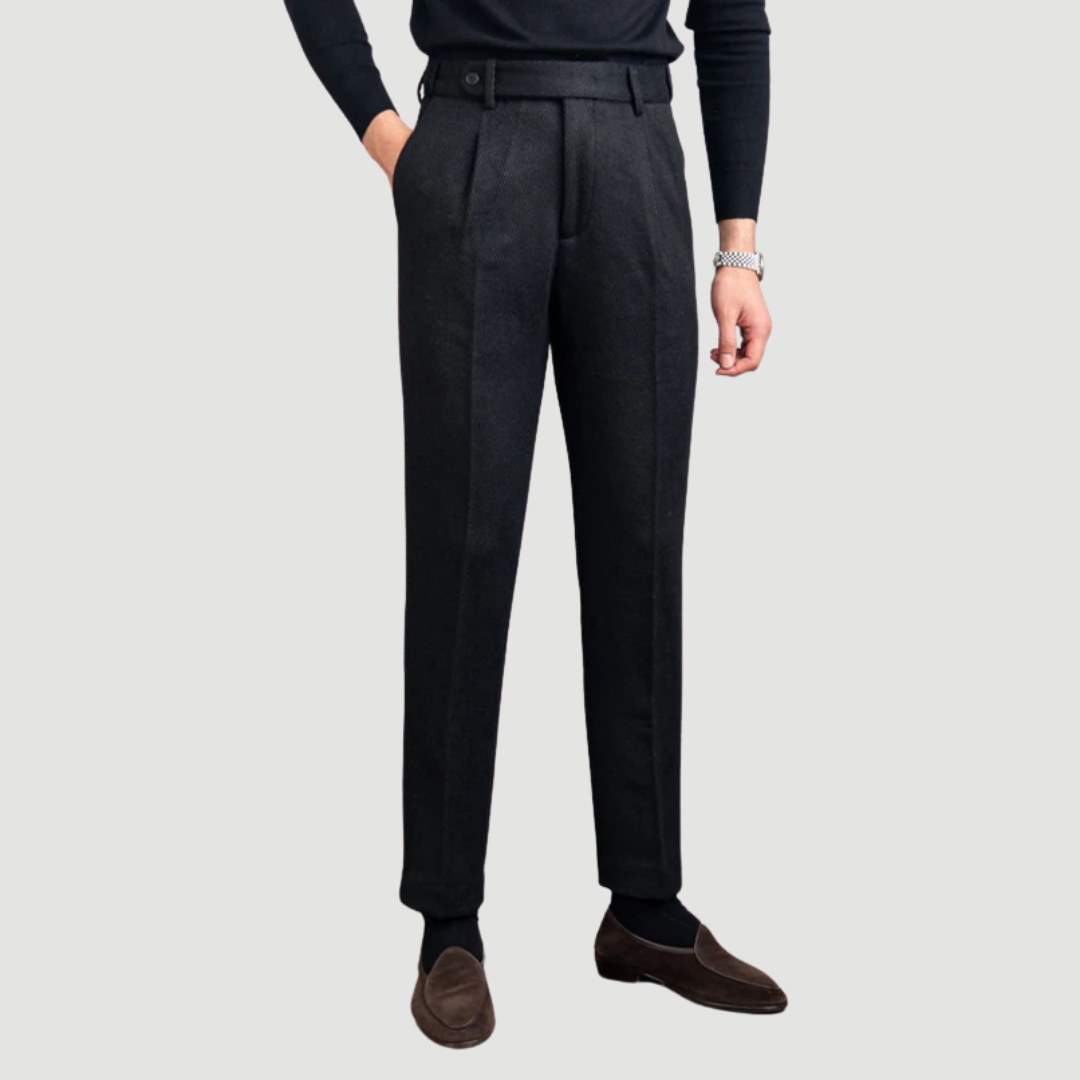 Damian | Herringbone Trousers