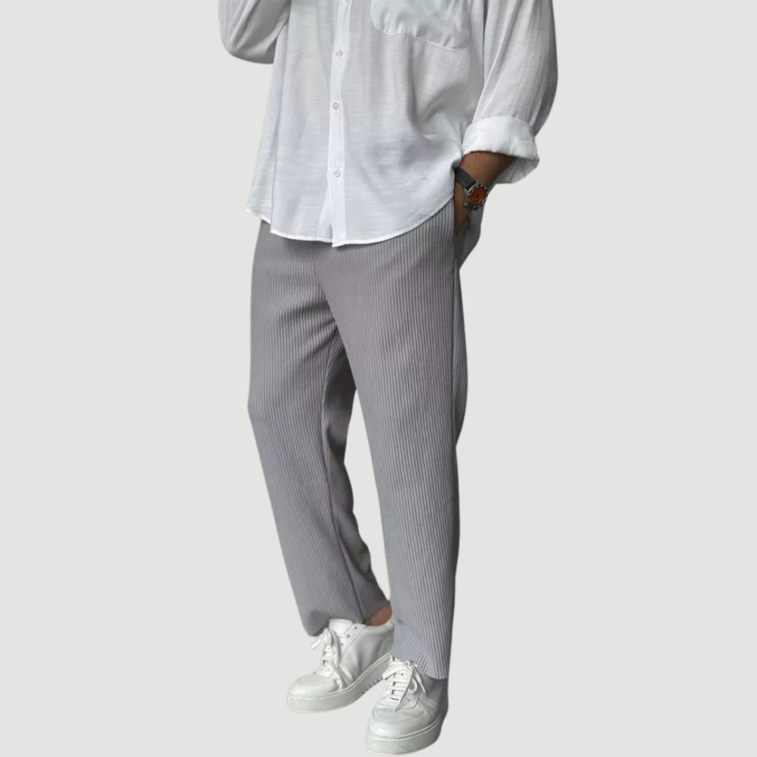 Tristan | Precision Tailored Trousers White