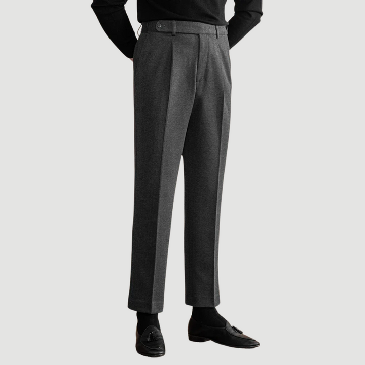 Lawrence | Tailored Trousers Stone Grey