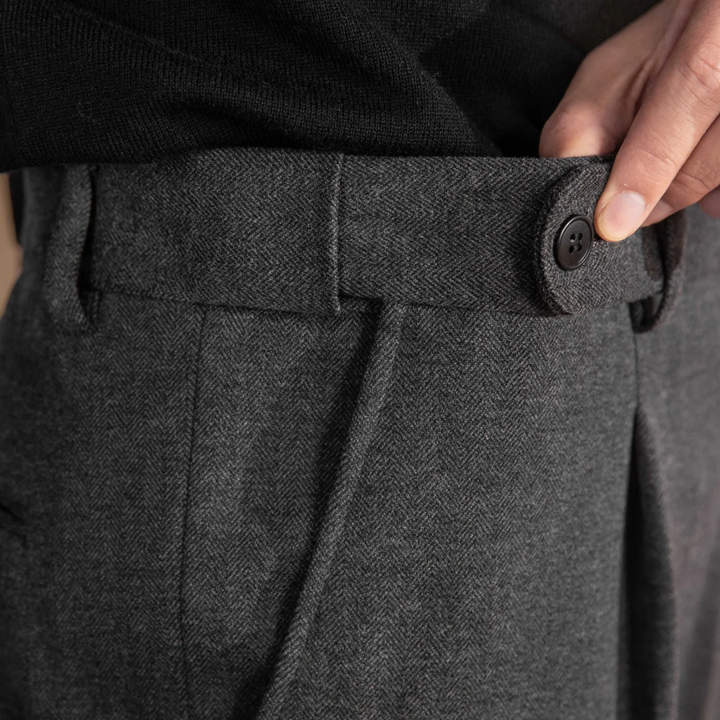 Lawrence | Tailored Trousers Stone Grey