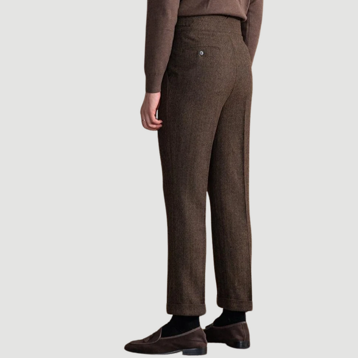 Adrian | Wool Tailored Trousers Graphite