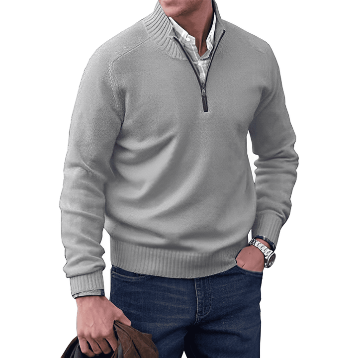 Elliot | Elegant cashmere sweater with zip