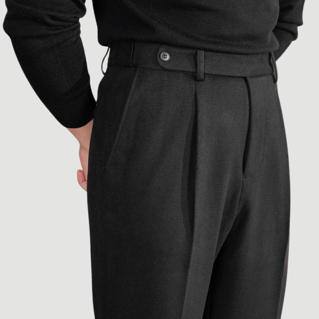 Jonathan | Tailored Trousers Black