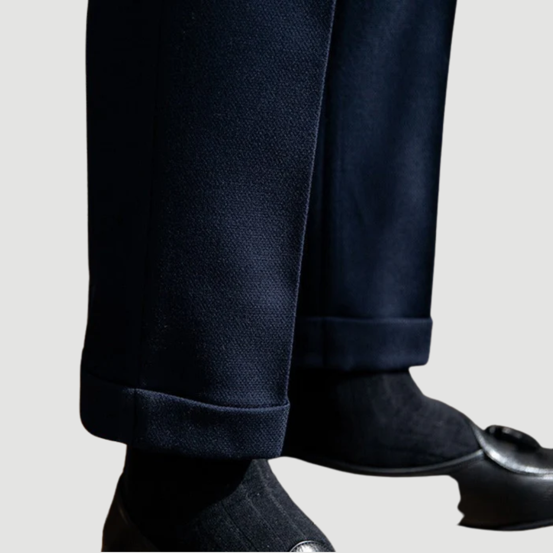 Kevin | Signature Wool Trousers navy