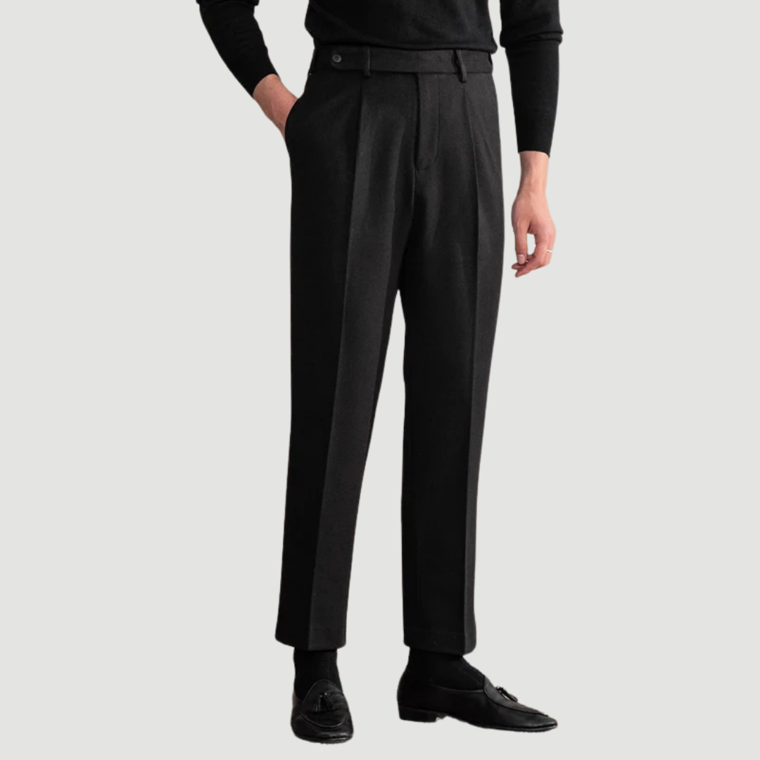 Jonathan | Tailored Trousers Black