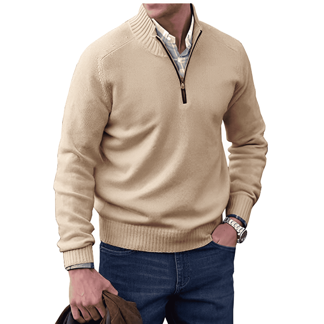 Ethan | Elegant Cashmere Sweater with Zipper