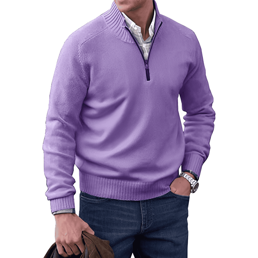 Elliot | Elegant cashmere sweater with zip