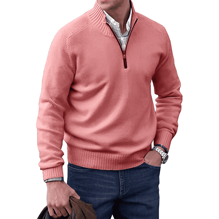 Elliot | Elegant cashmere sweater with zip