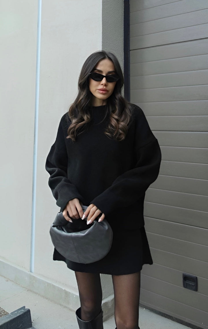 Lily | Oversized Sweatshirt and Skirt Set