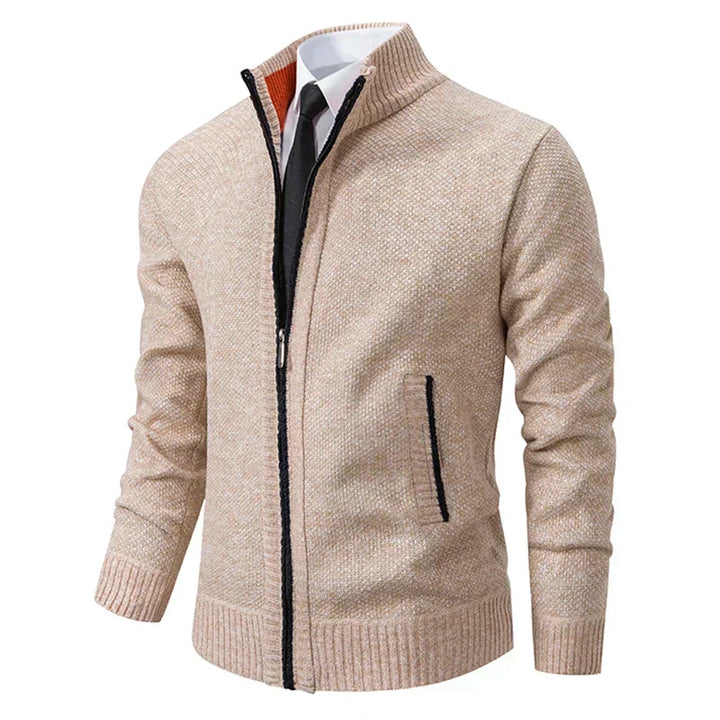 Kieran | Knitted Cardigan with Zipper Closure