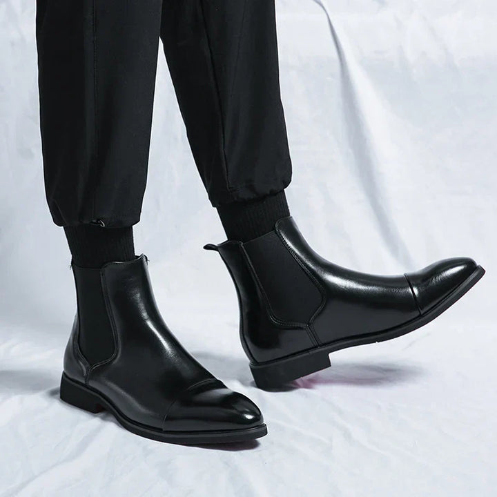 Annibale Carracci | Genuine Leather Chelsea Boots