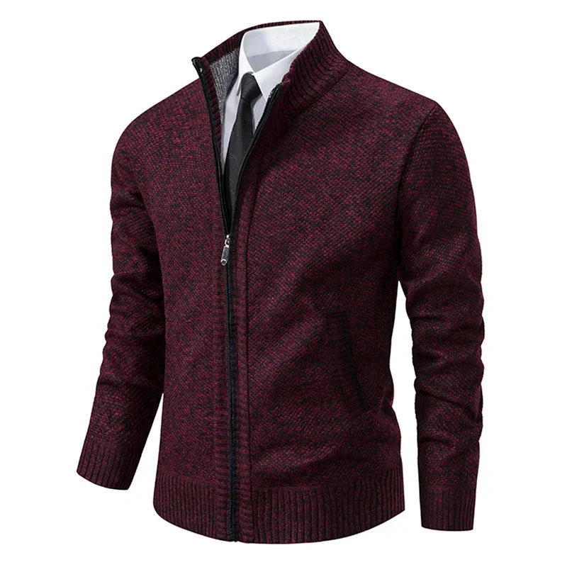 Kieran | Knitted Cardigan with Zipper Closure