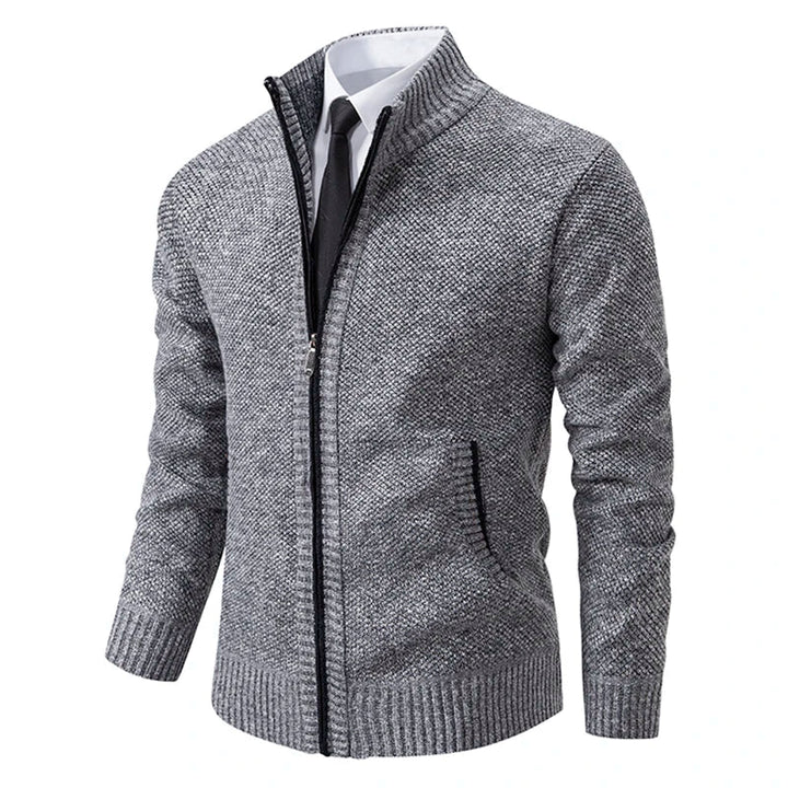 Kieran | Knitted Cardigan with Zipper Closure