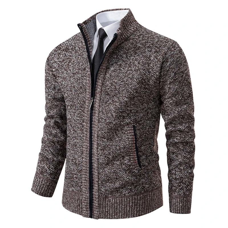 Kieran | Knitted Cardigan with Zipper Closure