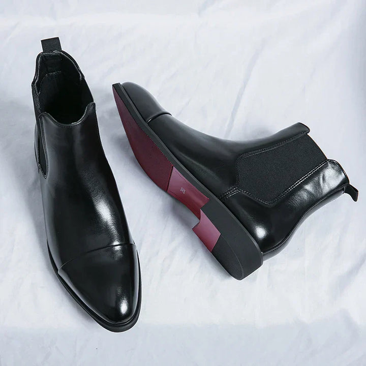 Annibale Carracci | Genuine Leather Chelsea Boots