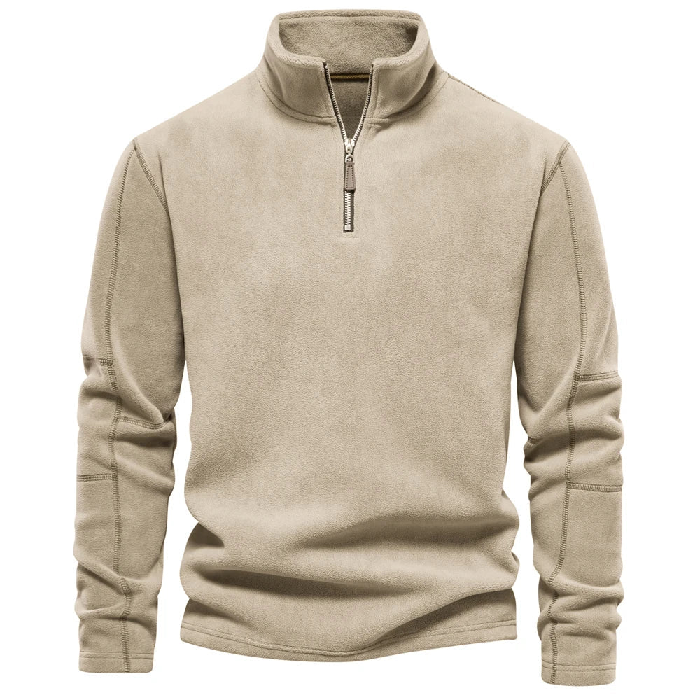 Archie | Warm fleece collar sweatshirt