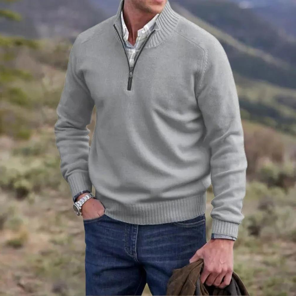 Ethan | Elegant Cashmere Sweater with Zipper