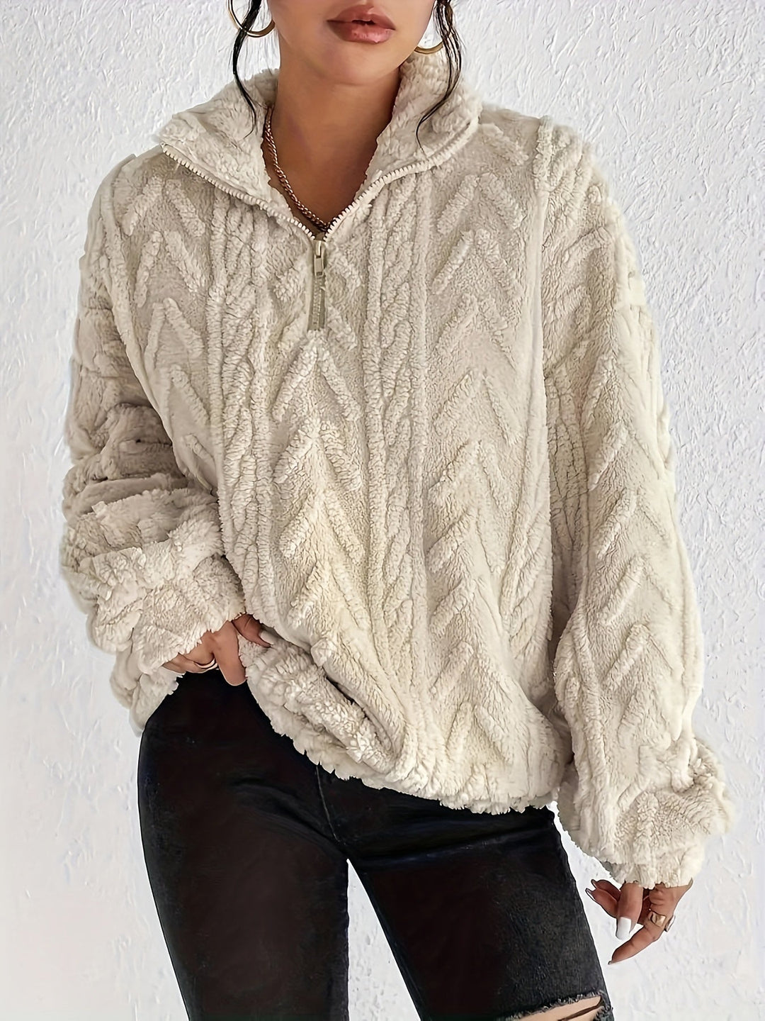 Aria | Elegant Fleece Sweater