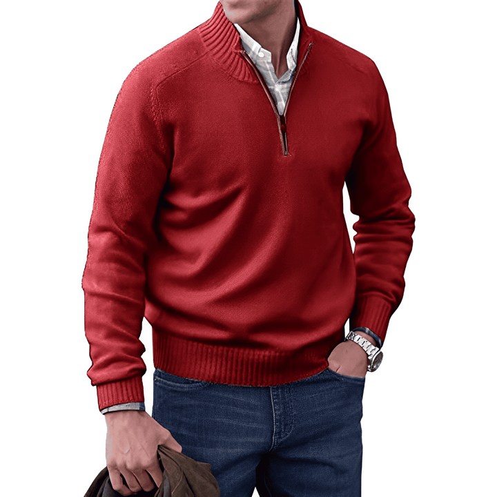 Elliot | Elegant cashmere sweater with zip