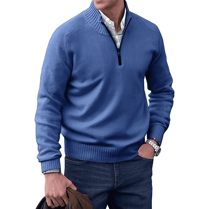 Elliot | Elegant cashmere sweater with zip