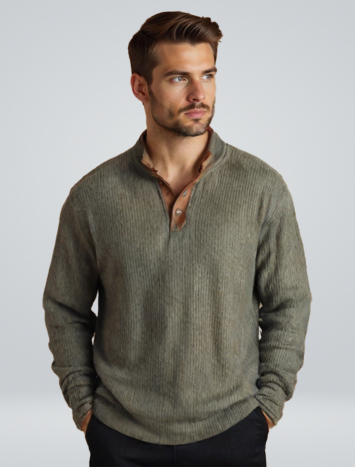 Stanley | Corduroy Sweater with Boat Neck